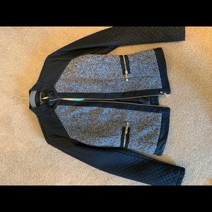 Tweed and Leather Jacket